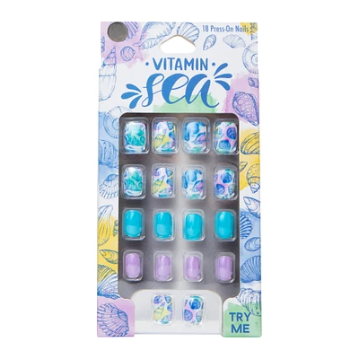 vitamin sea press-on nails 18-piece set