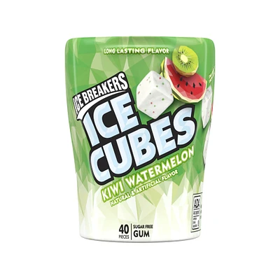 ice breakers ice cubes kiwi watermelon sugar free gum 40 pieces
