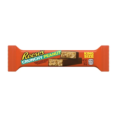 reese's crunchy peanut king size candy bar 3.2oz