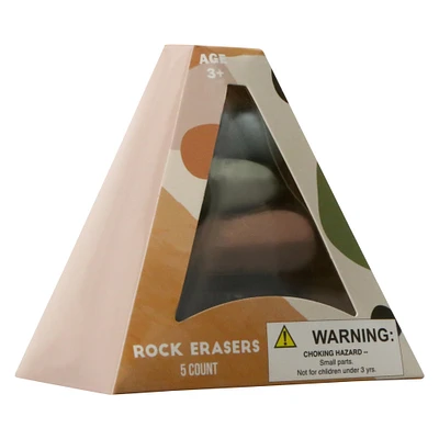 rock erasers 5-count