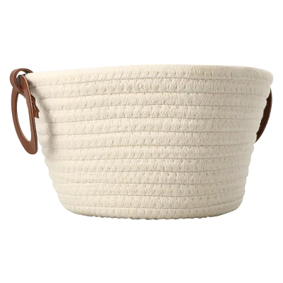 coiled rope storage basket 10in