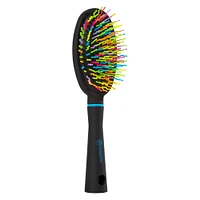 expressions® neon squiggle bristles oval cushion brush