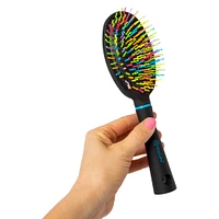 expressions® neon squiggle bristles oval cushion brush