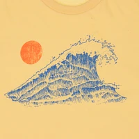 ocean wave graphic tee