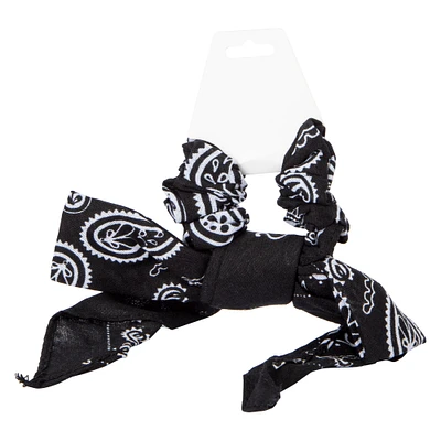 bandana bow scrunchie