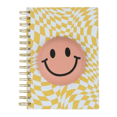 squishy happy face spiral journal 6.5in x 8.26in