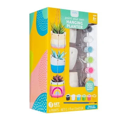 paint your own hanging planter DIY kit