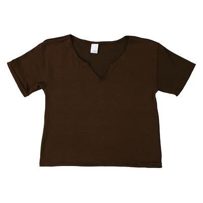 tan oversize short sleeve lounge top