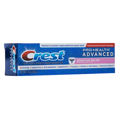 crest® prohealth™ advanced sensitive relief toothpaste 5.1oz