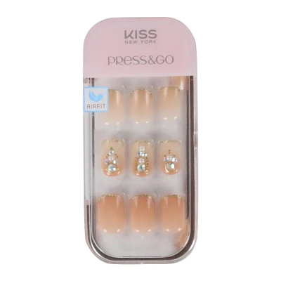 kiss press & go faux nails 30-piece kit