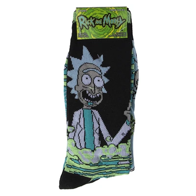 young men's rick and morty™ portal crew socks 2-pack