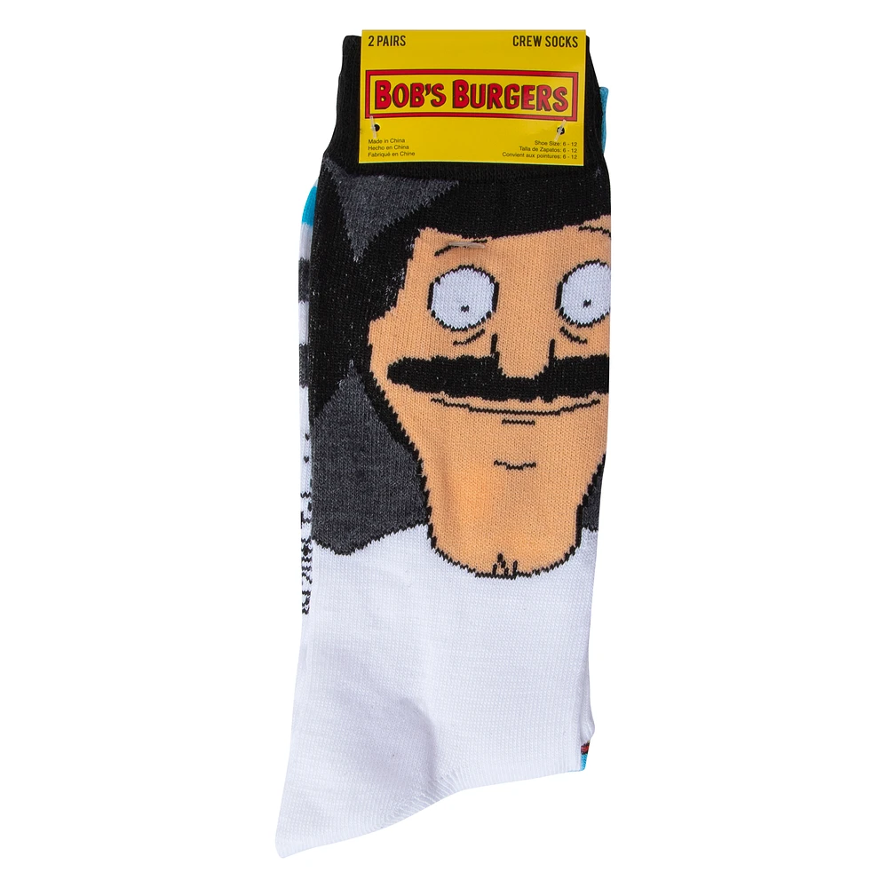 young men's bob's burgers™ crew socks 2-pack