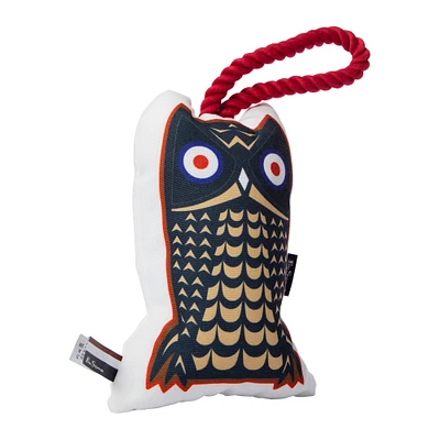 ben sherman® canvas owl tugger rope dog toy 22in