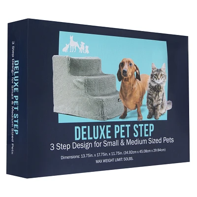 deluxe 3-step pet stairs 13.75in x 17.75in