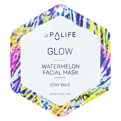glow watermelon facial sheet mask