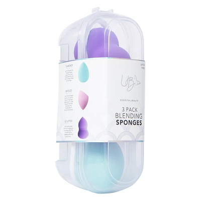 latex-free blending sponges 3-pack with case
