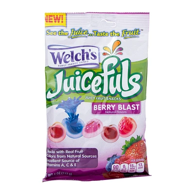 welch's juicefuls® berry blast juicy fruit snacks 4oz