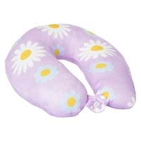 smiley face printed travel pillow