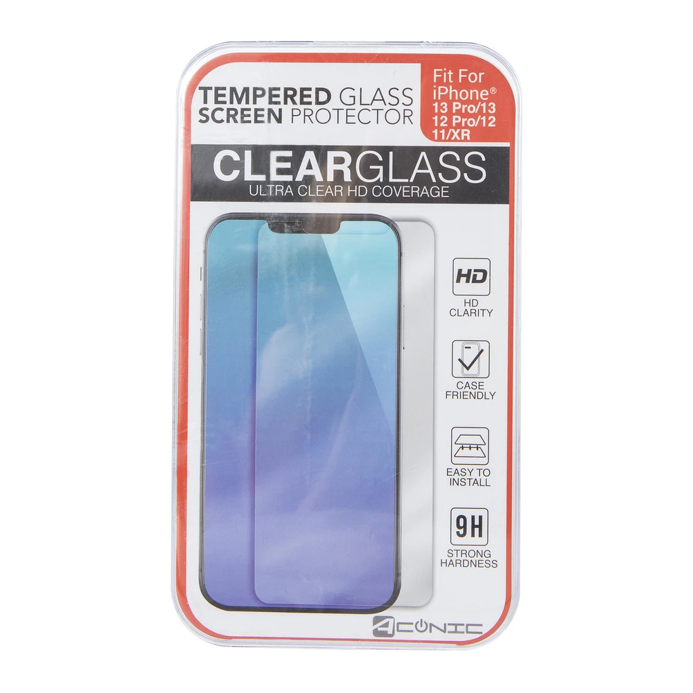 iPhone 13 Pro®/13®/12 Pro®/12®/11®/Xr® tempered glass screen protector