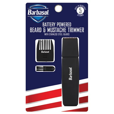 barbasol® beard & mustache trimmer 3-piece set