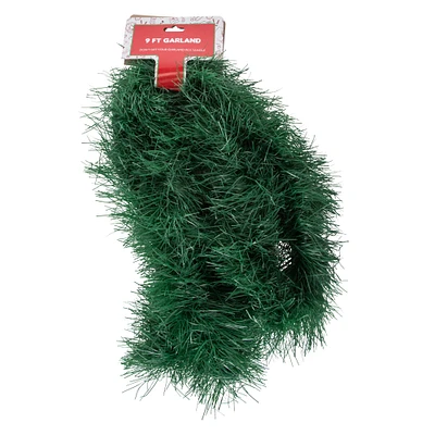 faux evergreen holiday garland 9ft