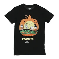 peanuts halloween pumpkin graphic tee