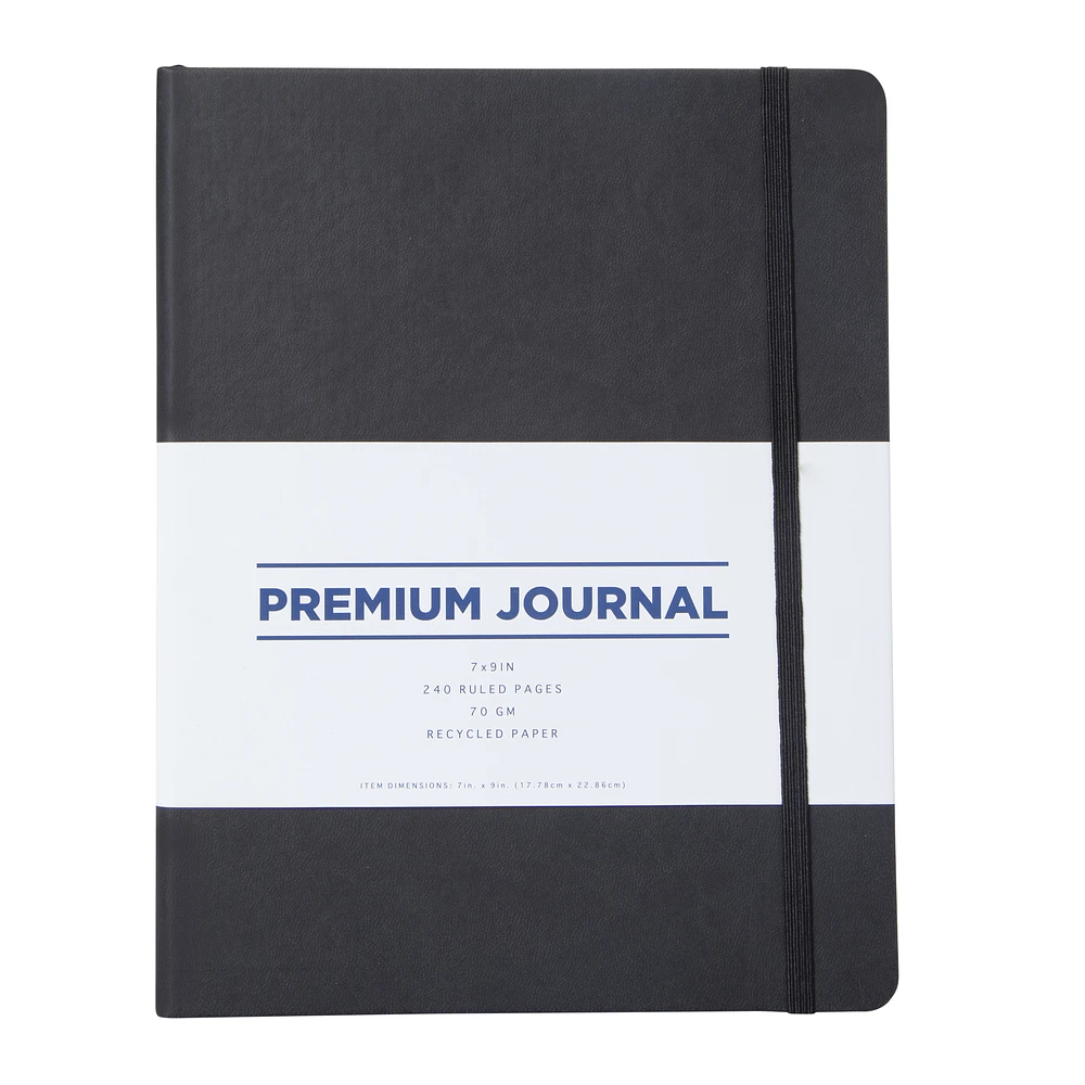 premium faux leather journal 7in x 9in