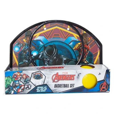 marvel® avengers™ black panther indoor basketball set