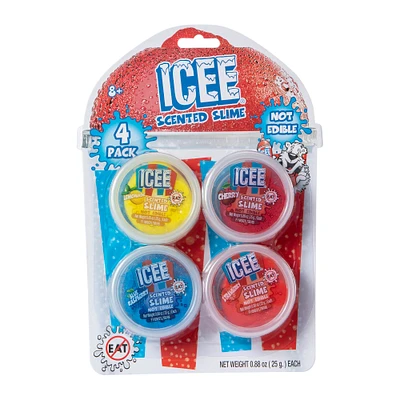 icee® scented slime 4-pack