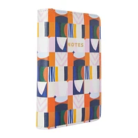 printed faux leather notebook