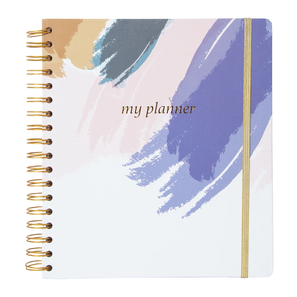 twin wire spiral bound planner 8.25in x 9.25in