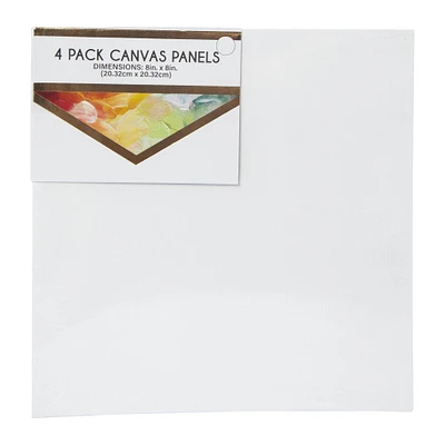 8in x 8in canvas panels 4-pack
