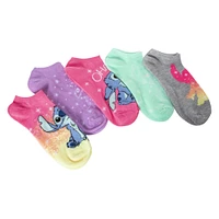 Disney  Lilo & Stitch ombre stars no show socks 5-pack