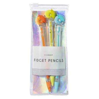 3-count fidget mechanical pencils set