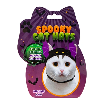 spooky cat hat halloween pet costume