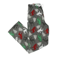 young men's plush lounge pants - moose print