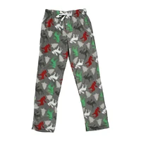 young men's plush lounge pants - moose print