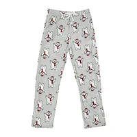 young men's plush lounge pants - polar bear print