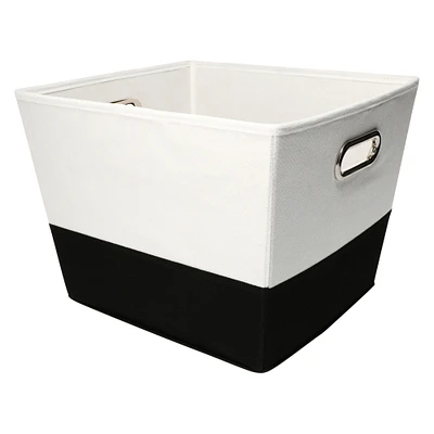 two-tone storage bin 13in x 12in