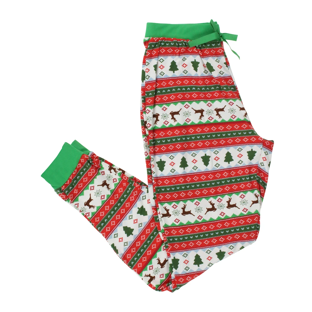 juniors holiday fair isle pajama pants