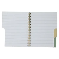 4-subject twin wire tab spiral notebook 8.5in x 11in