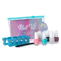 10-piece nail kit with nail polish & accessories