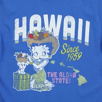 betty boop ‘hawaii, the aloha state since 1959’ graphic tee