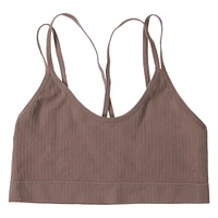 juniors mocha seamless ribbed bralette