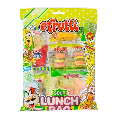 efrutti® lunch bag sour gummi candy 2.7oz