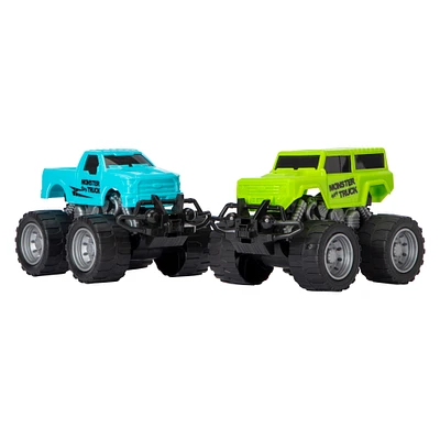 friction-powered monster trucks 2-pack