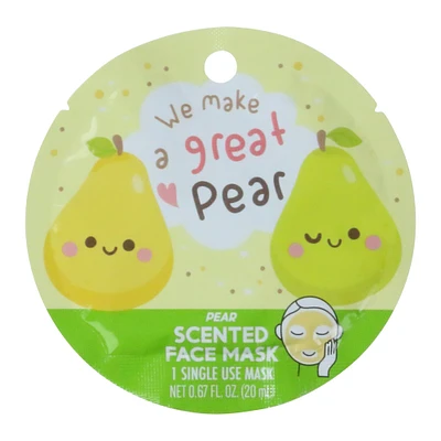 'we make a great pear' pear-scented sheet mask