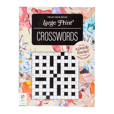 large print crossword puzzles book