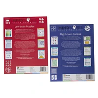 mindworks puzzles 2-book bundle: left brain & right brain puzzles