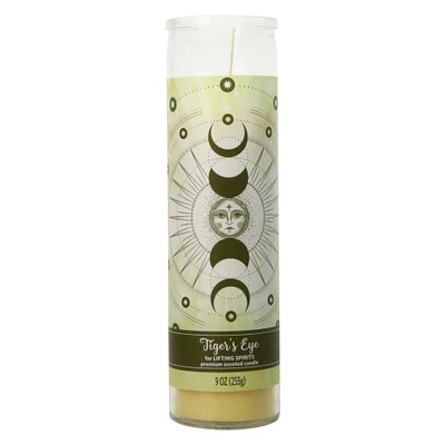 scented pillar candle 9oz - tiger's eye